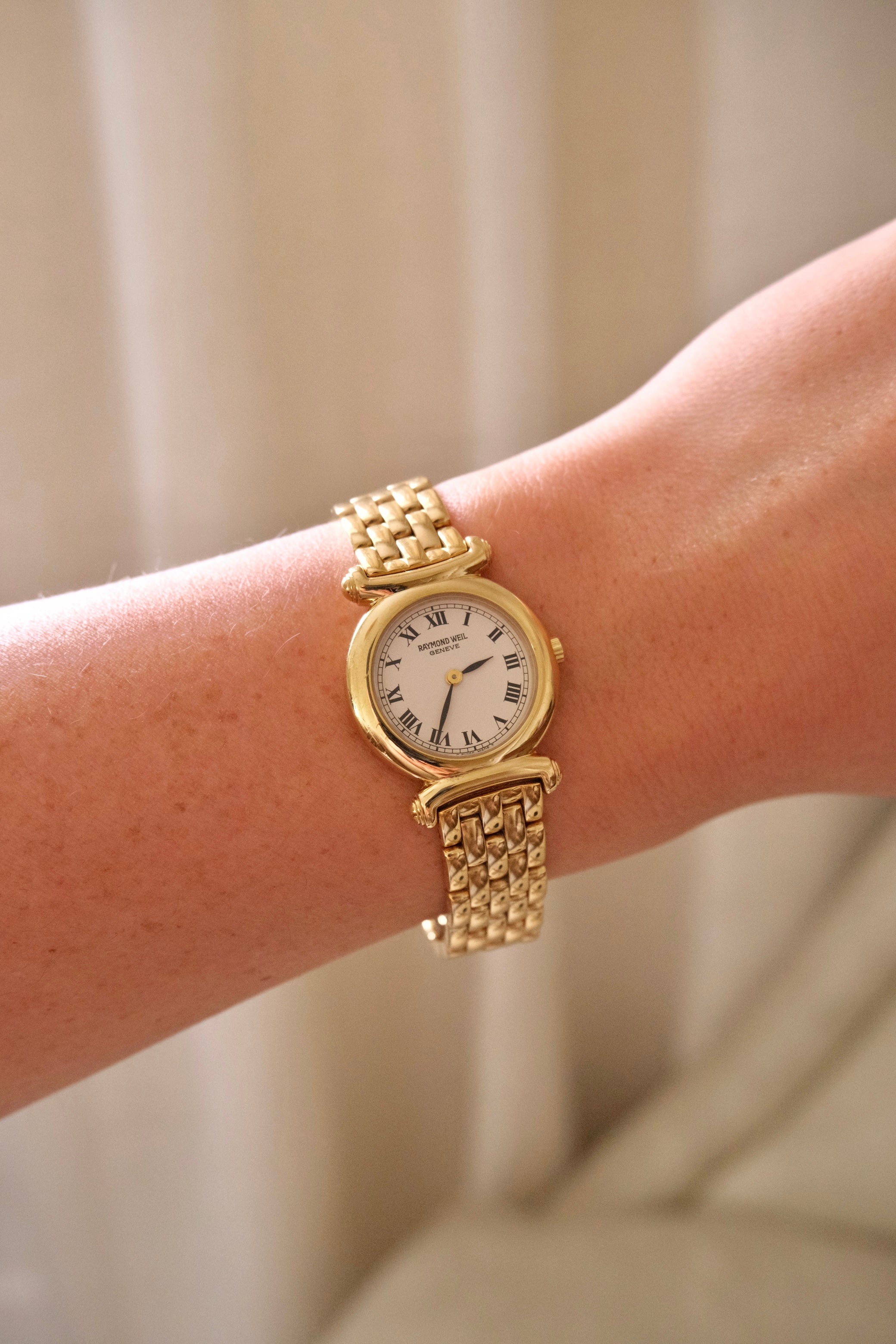 Vintage Women’s 18k Gold Plated Raymond Weil Watch