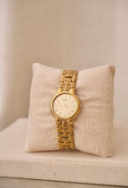 Vintage 90s Gold Seiko Ladies Watch, Champagne Dial