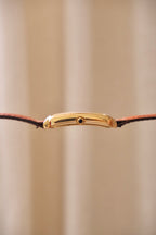 Vintage 90s Unisex Gold-Plated Fendi 500 Quartz Watch with Rectangular Tank-Style Dial