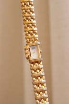 Rare 90s Mother of Pearl Gold Citizen Ladies Hidden Bracelet Watch