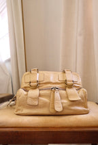 Chloe Vintage Butter Yellow / Tan  Bay Bag Soft Leather shoulder bag