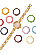 Vintage 1990 Gucci 11/12.2 Interchangeable Bezel Watch Gold Plated Swiss Ladies Watch Original Box