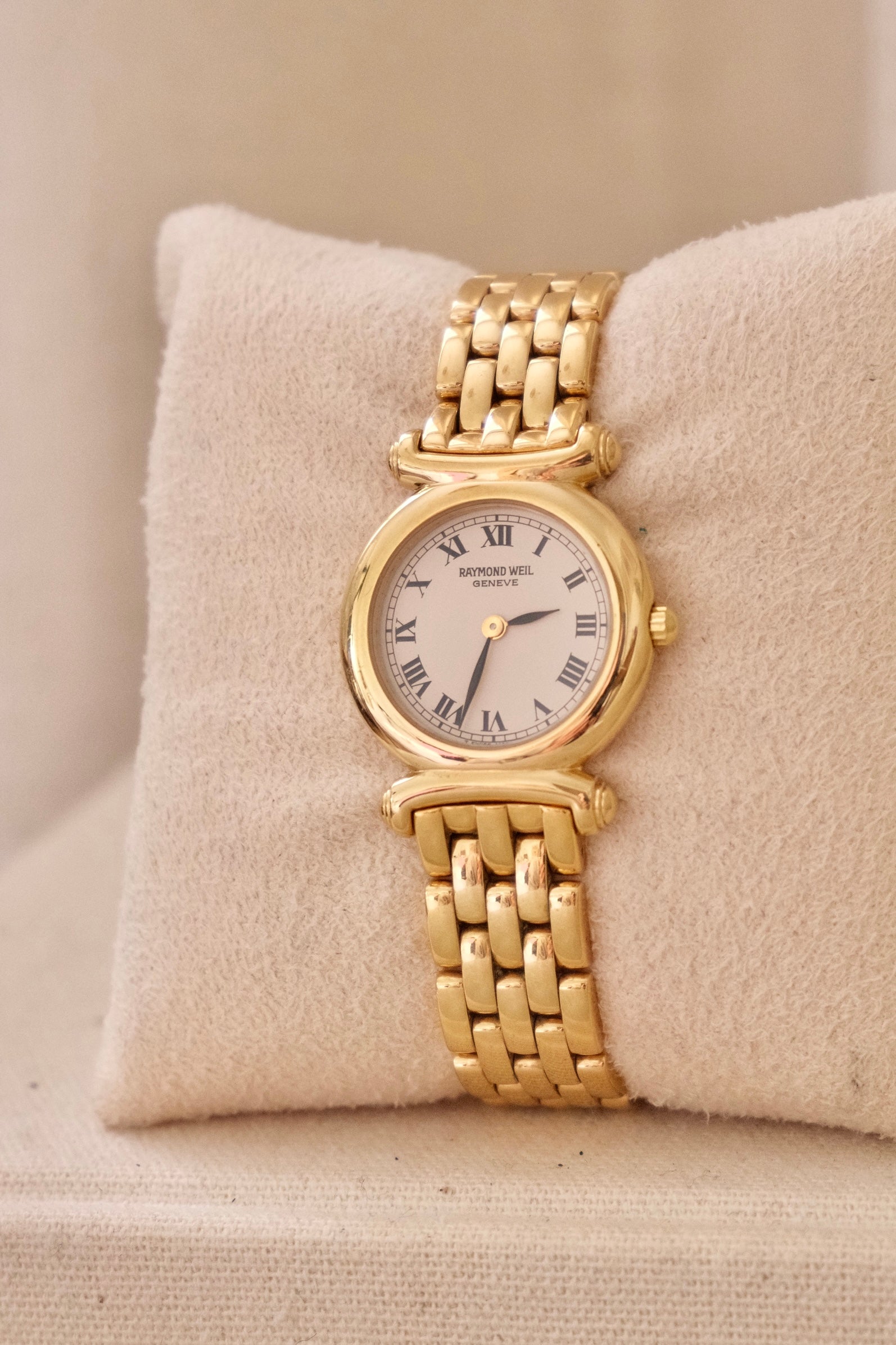 Vintage Women’s 18k Gold Plated Raymond Weil Watch