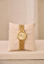 Vintage 90s Gold Seiko Ladies Watch, Champagne Dial