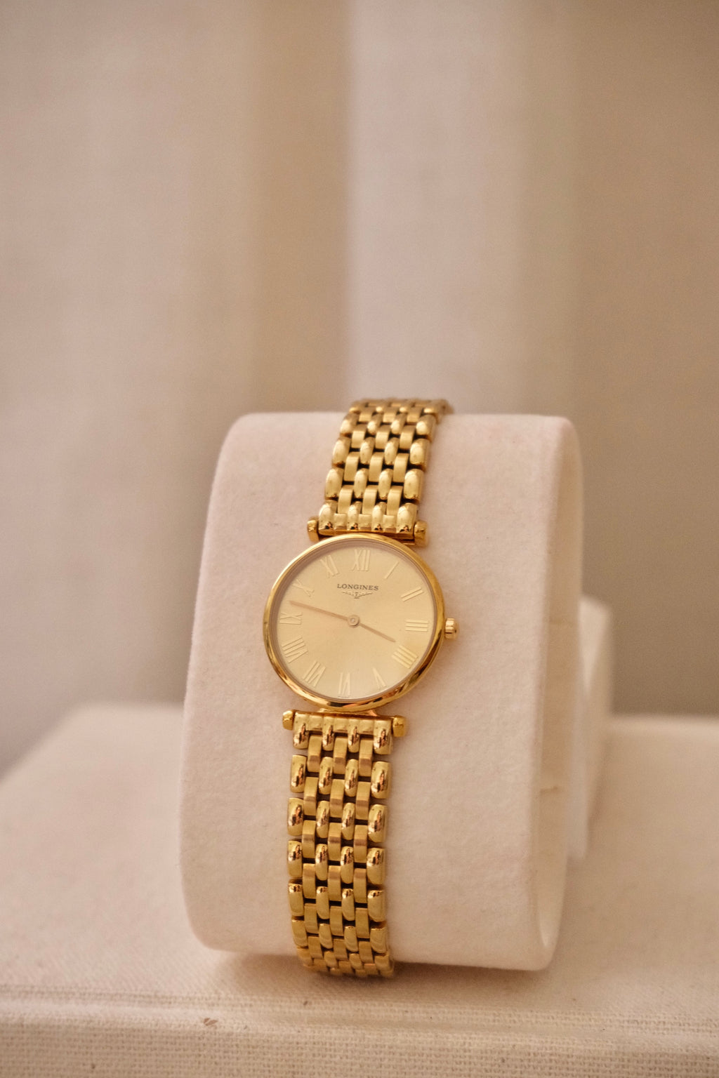 Near Mint 80s / 90s Gold Plated Longines La Grande Classique Watch Working