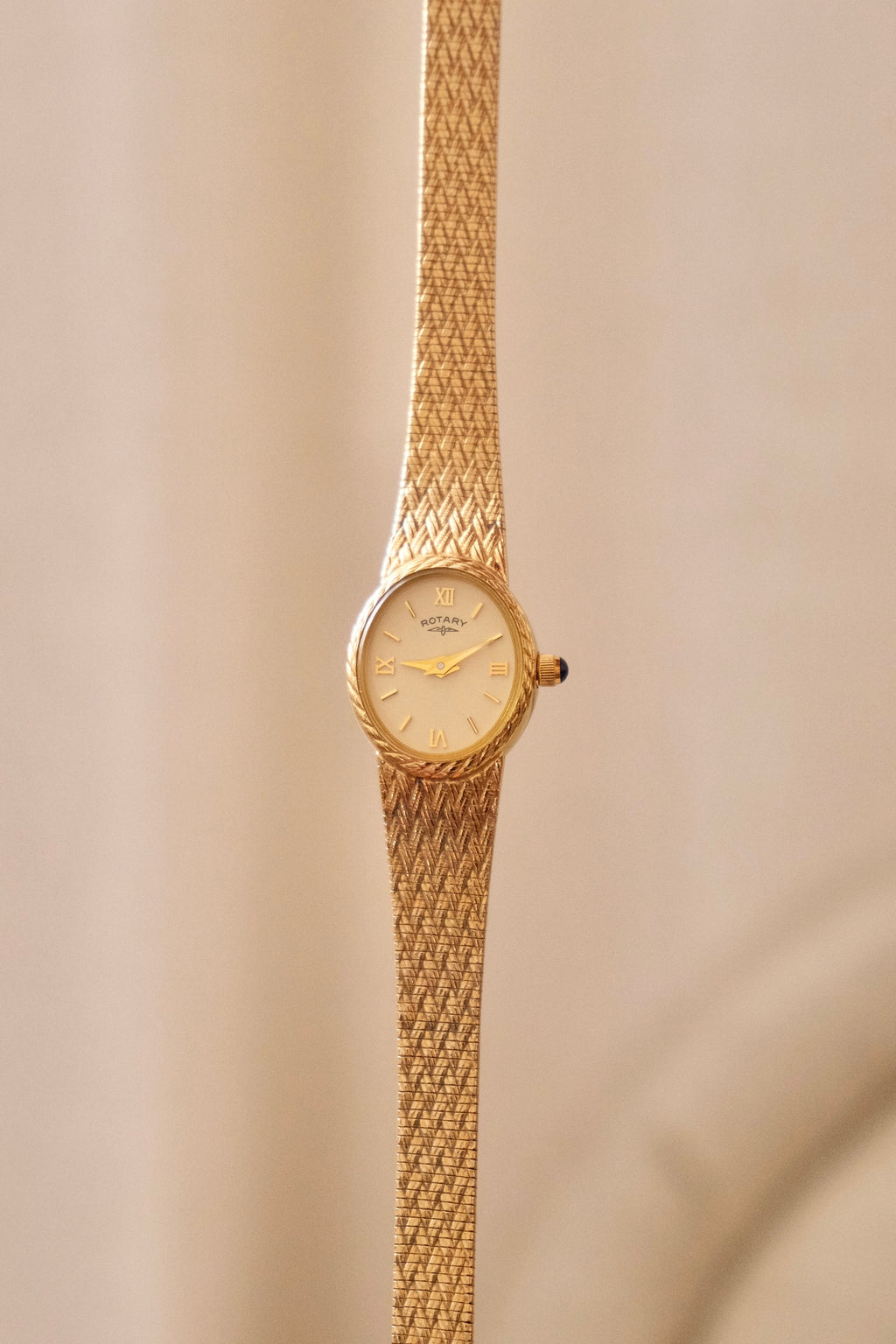90s Slim Gold Plated Ladies Rotary Watch Working