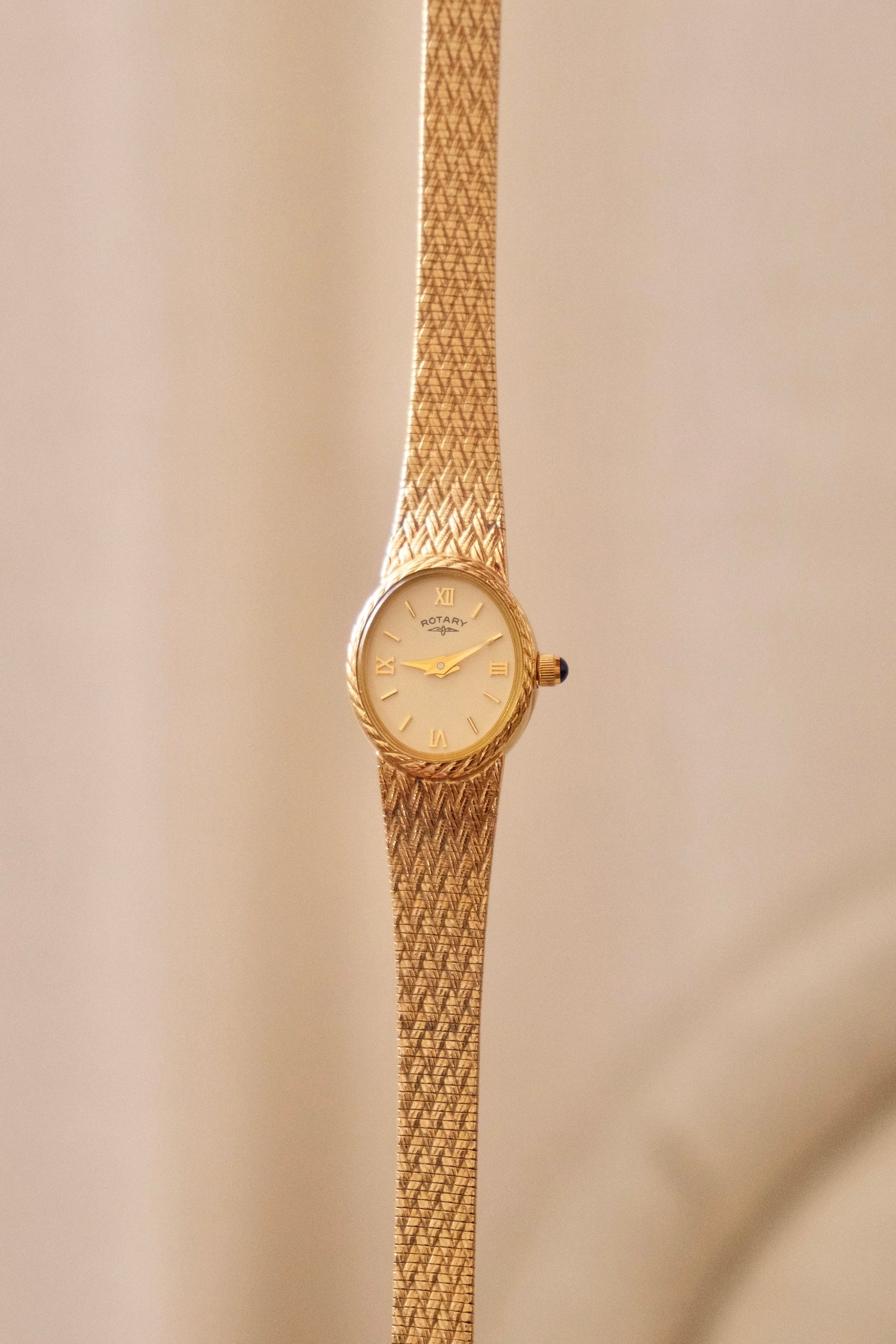 90s Slim Gold Plated Ladies Rotary Watch Working