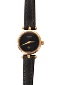1990s Ladies Vintage 2000L Gucci Gold Leather Wristwatch Working