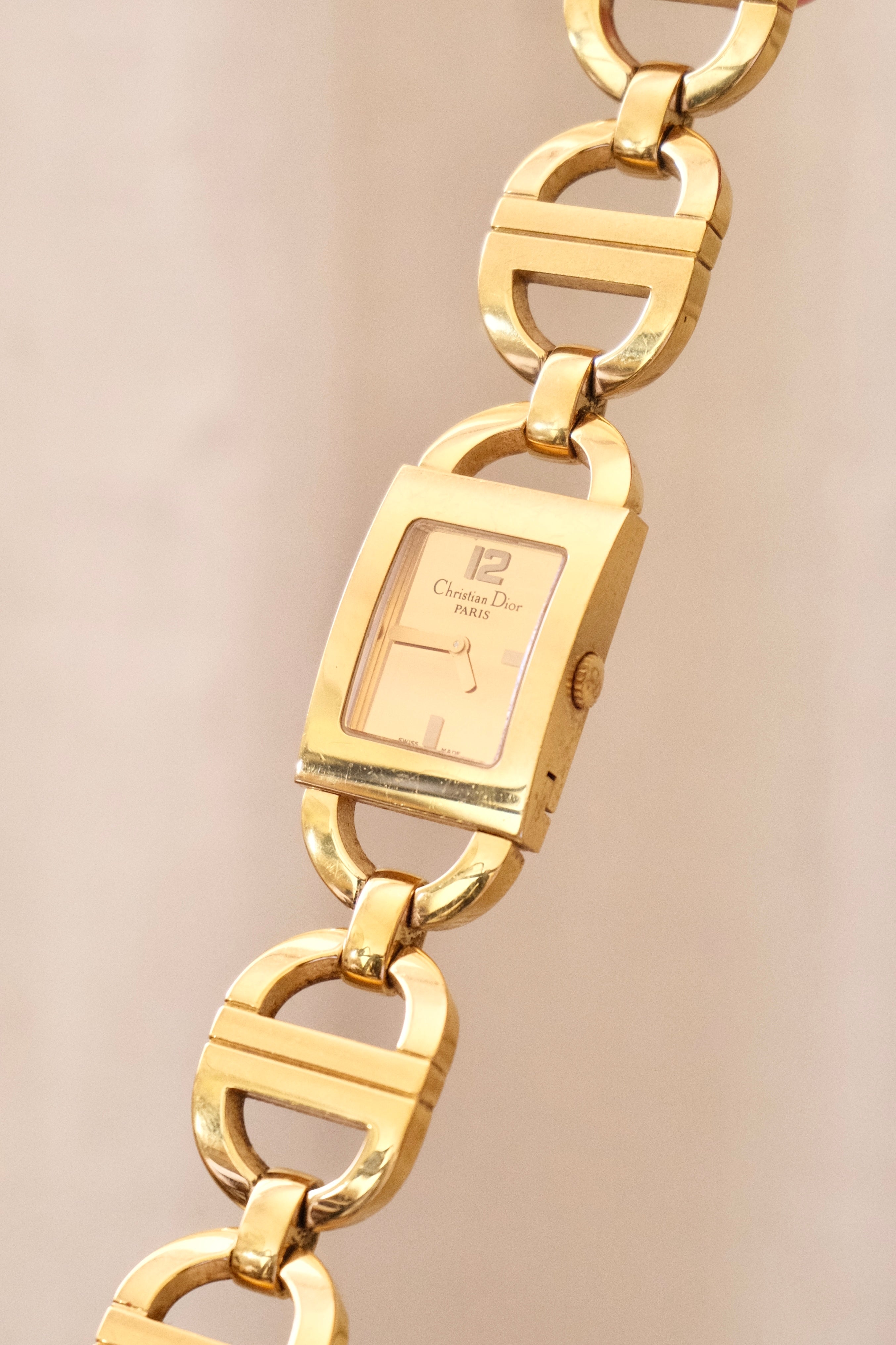 Vintage Ladies Christian Dior Malice gold-plated Watch Working