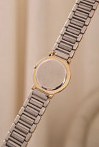 Vintage YSL Ladies Dual Tone White Dial Watch Working
