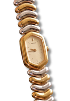 Vintage 1990s Seiko Two Tone Ladies Watch 2E20-562A – Working Quartz Dress Watch
