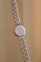 Vintage 90s Ladies Gold Two Tone Seiko Tissé Dainty Quartz Watch