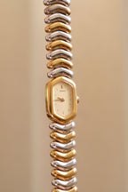 Vintage 1990s Seiko Two Tone Ladies Watch 2E20-562A – Working Quartz Dress Watch