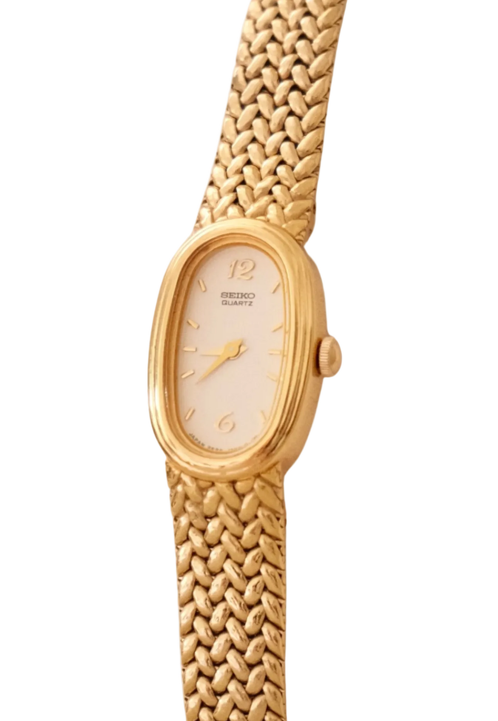 1980s/90s Near Mint Ladies Gold Dainty Seiko Watch in Box