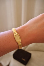 1990 Vintage Ladies Seiko Lassale Gold Tank Watch Box & Papers