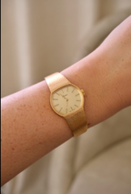 Vintage President 60/70s Gold Ladies Swiss Made Mechanical Watch in Box Working