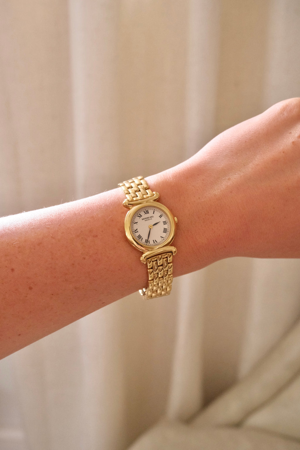 Vintage Women’s 18k Gold Plated Raymond Weil Watch