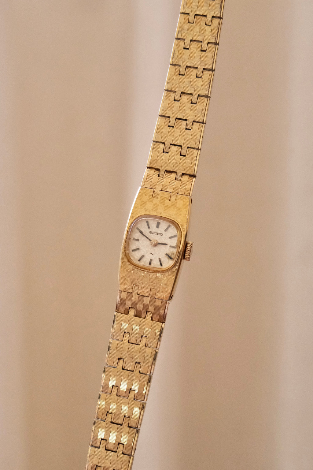 Vintage Ladies Gold Seiko Manual Wind Watch