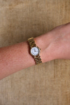 1992 Ladies Gold Raymond Weil Geneva Watch Roman Numerals with Box and Papers