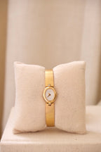 Rare Vintage 1980s Petite Seiko LaSalle Gold Tone Diamond Watch Working