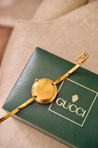 RARE Vintage Gucci Interchangeable Bezel Watch FULL SET with Box Working