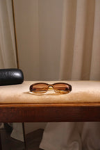 Vintage Gucci Ladies Tortoise Shell Gradient Lens Eyewear Sunglasses with Case