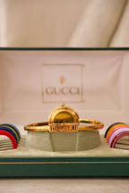 RARE Vintage Gucci Interchangeable Bezel Watch FULL SET with Box Working