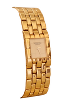 Vintage  18k Gold Plated Ladies Raymond Weil Tank Watch with Box & Papers