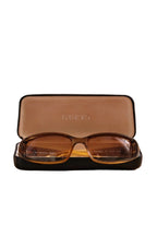 Vintage Gucci Ladies Tortoise Shell Gradient Lens Eyewear Sunglasses with Case