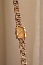 Vintage 80s Petite Ladies Gold Seiko Lassale Watch Champagne Dial