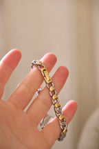 Sweet Vintage Ladies Accurist Two Tone Heart Watch Working