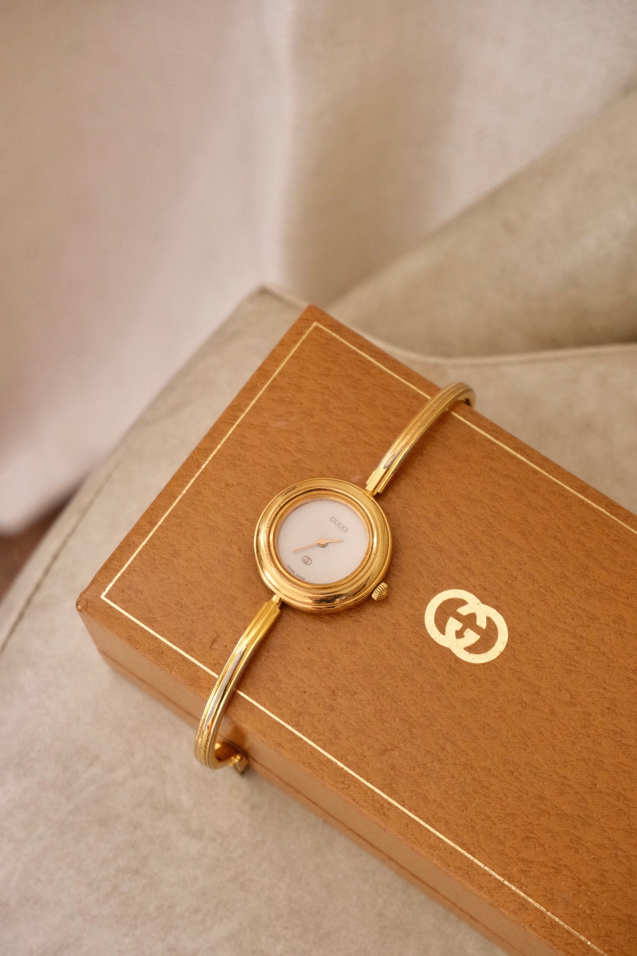 RARE Vintage Gucci Interchangeable Bezel Watch FULL SET with Box