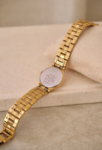 Vintage 90s Gold Seiko Ladies Watch, Champagne Dial