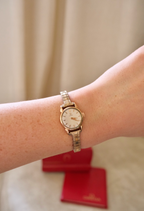 Vintage 9ct Gold Omega Ladies Watch, Mechanical Movement, Original Box
