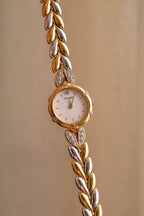 Near Mint Vintage Ladies Two Tone Diamont Accent Seiko Nina Ricci Watch