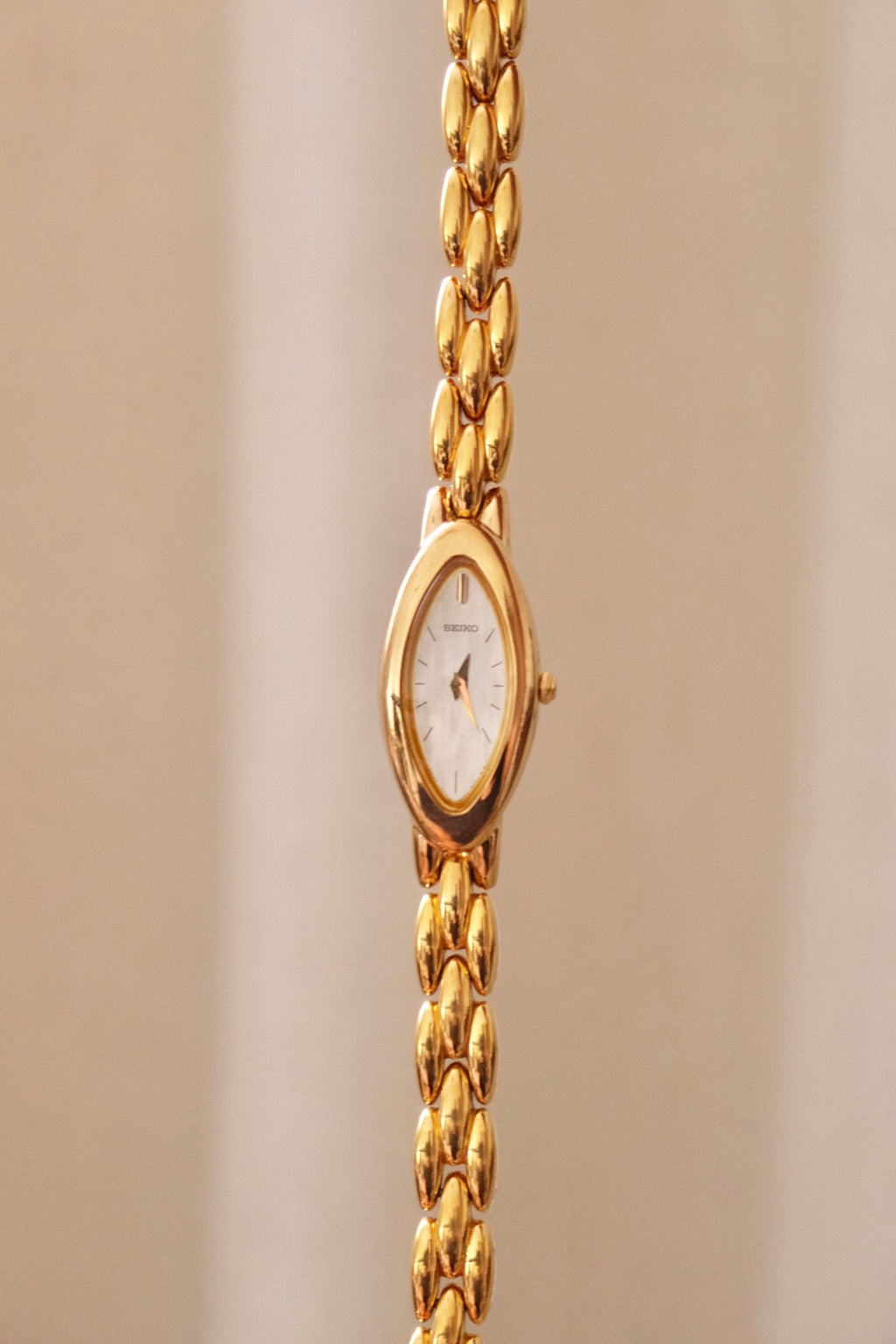 Vintage Ladies Gold Slim Seiko Watch Working