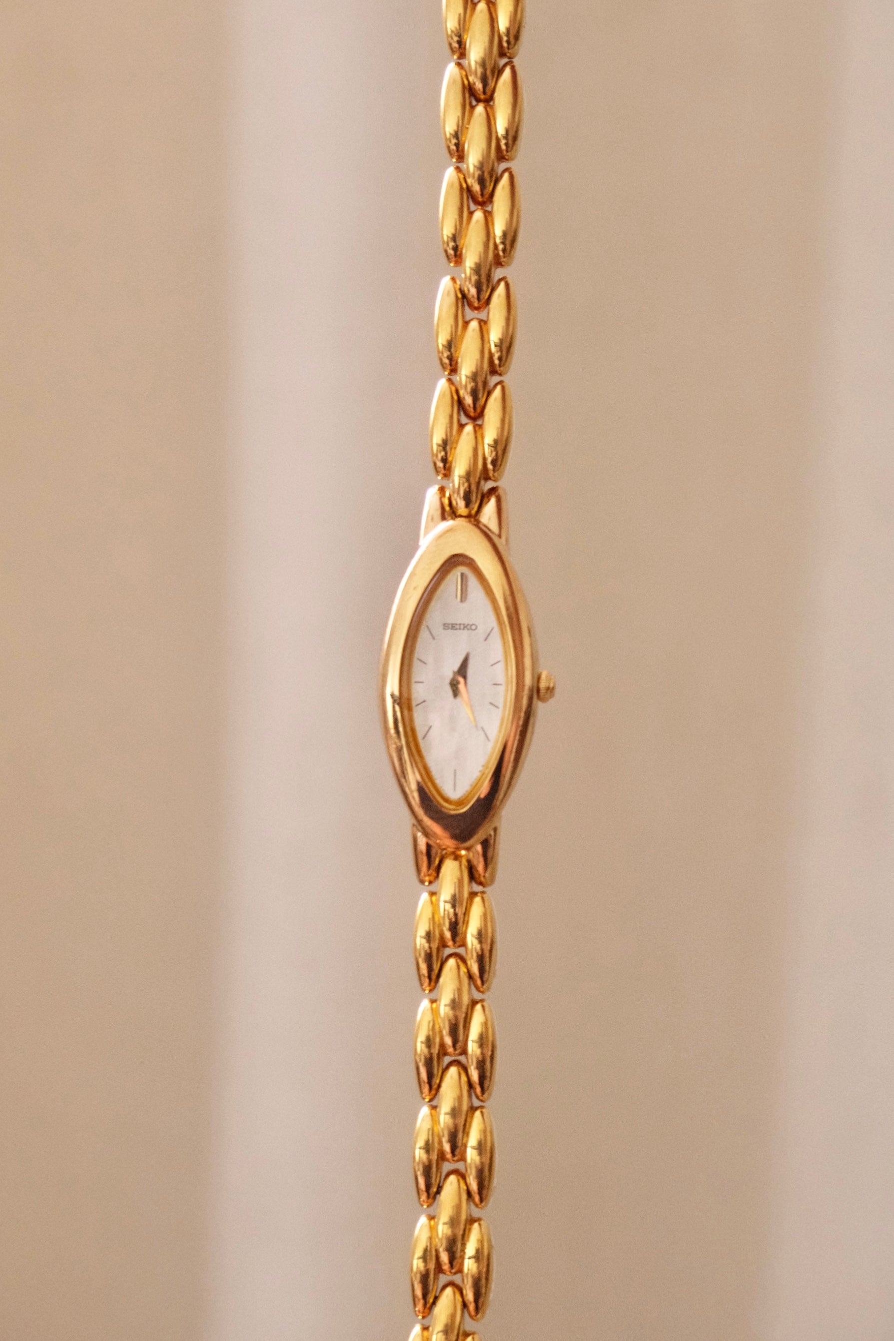 Vintage Ladies Gold Slim Seiko Watch Working