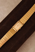 90s Vintage Ladies Ultra Thin Tank Lassale Seiko Gold Plated Watch Working in Box