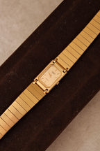 90s Vintage Ladies Ultra Thin Tank Lassale Seiko Gold Plated Watch Working in Box