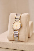 Vintage 90s Yves Saint Laurent Ladies' Quartz Watch - Silver-Tone Bracelet