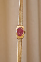Rare Ladies Vintage Gold Seiko Pink / Purple Dial Mechanical Watch Working