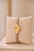 Vintage Ladies Oris Gold Plated Watch with a Stretch Band Manual Wind Working