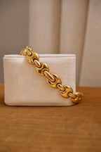 Vintage Gucci 1800L Watch Gold Plated Marina Link Bracelet Working