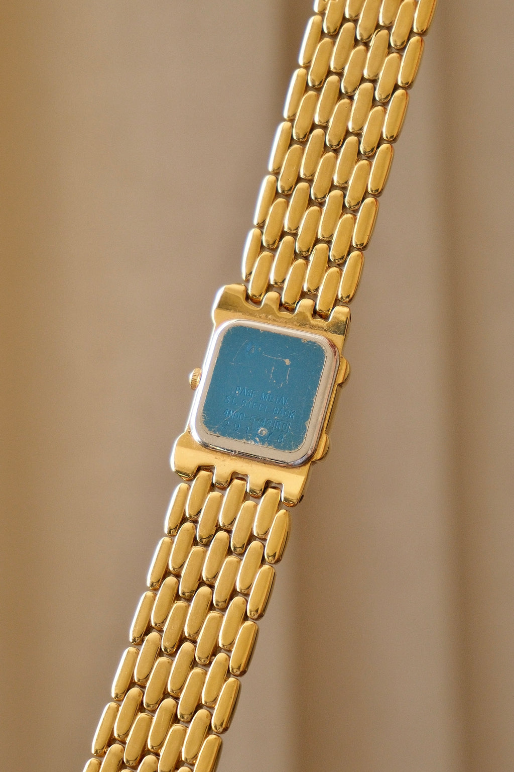 Rare 90s Vintage Ladies Gold Seiko Rivoli 4N00-5749  Watch with Black Dial