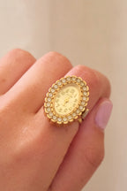 Vintage Gold Josmar Ring Watch Manual Wind Swiss Made
