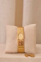 Vintage 1990s Christian Dior Paris Gold Tone Bracelet Watch Swiss Made Quartz Minimal Oval Dial Working
