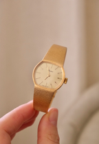 Vintage President 60/70s Gold Ladies Swiss Made Mechanical Watch in Box Working