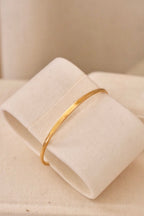 1970s Ladies Gold Plated Raymond Weil Bangle Watch Oval Black Dial Manual Wind