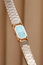 90s Vintage Ladies Ultra Thin Tank Lassale Seiko Gold Plated Watch Working in Box