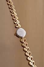 Vintage Rare Petite & Tiny 90s Gold Ladies Seiko Quartz Watch, Heart Pattern Bracelet